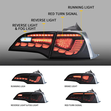 Tespart - Dragon Scale Tail Lights For Tesla Model 3/Y