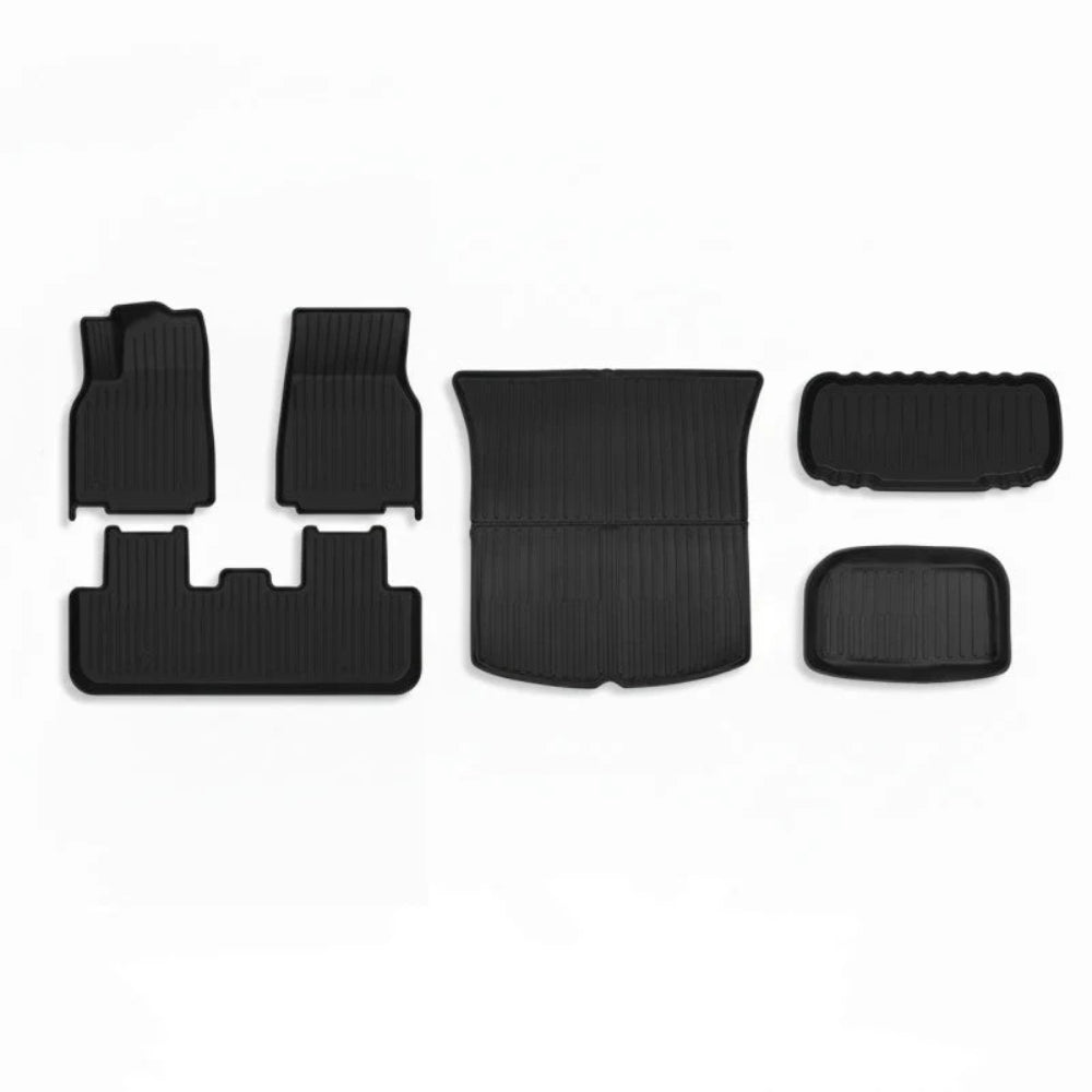 Floor Mats for Model Y Standard All Weather TPE Interior Set