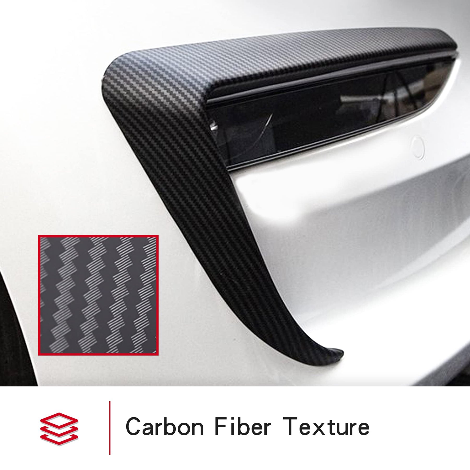 Tespart - Tesla Model 3 Fog Light Trim - Carbon Fiber Exterior Mods