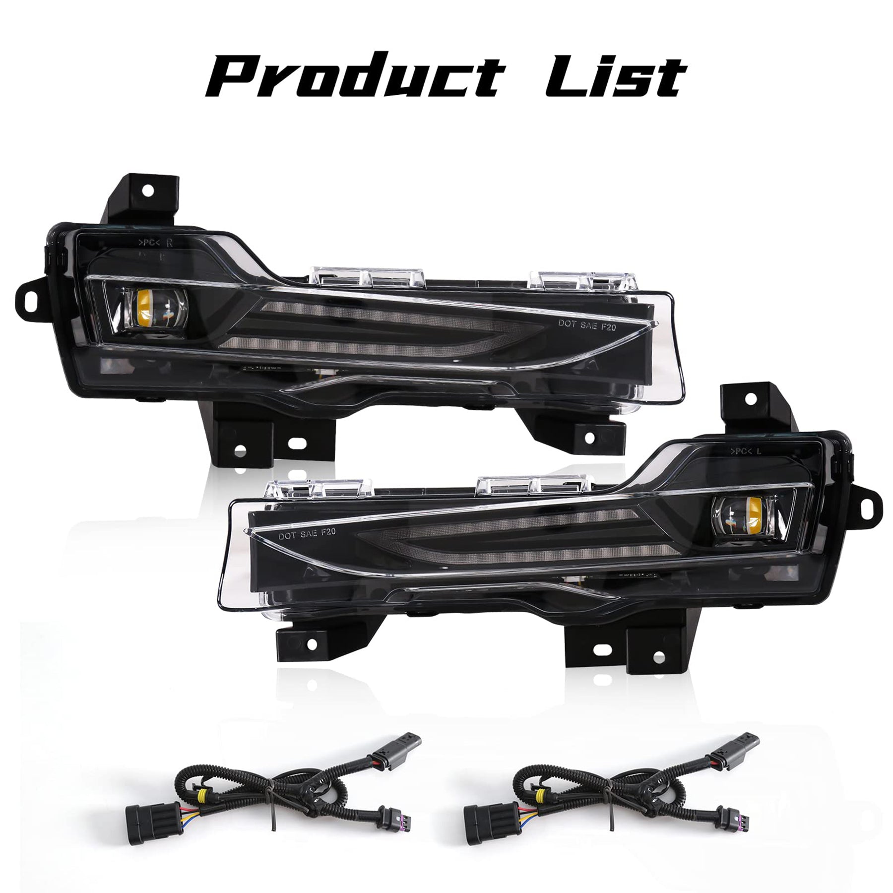 Tespart - Front Bumper Fog Light For Tesla Model 3/Y 【US Version】