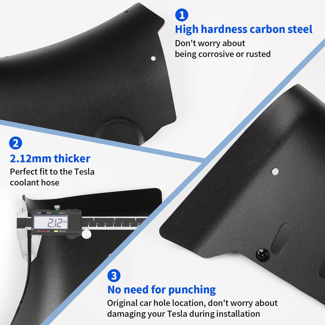 Tespart - Front Chassis Coolant Hose Guard Plate for Tesla Model 3 Model Y