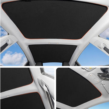 Front Rear Glass Roof Sunshade for Tesla Model 3