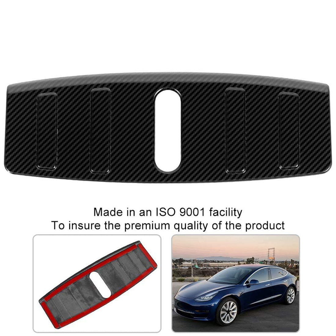 Tespart - Frunk Scuff Plate for Tesla Model 3 - Dry Carbon Fiber Interior Mods