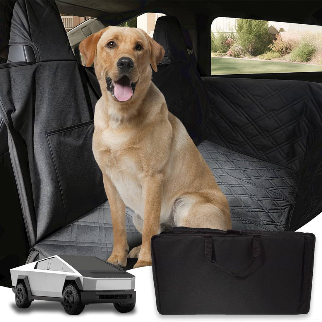 Tespart - Full-Cover Rear Dog Seat Cover for Cybertruck