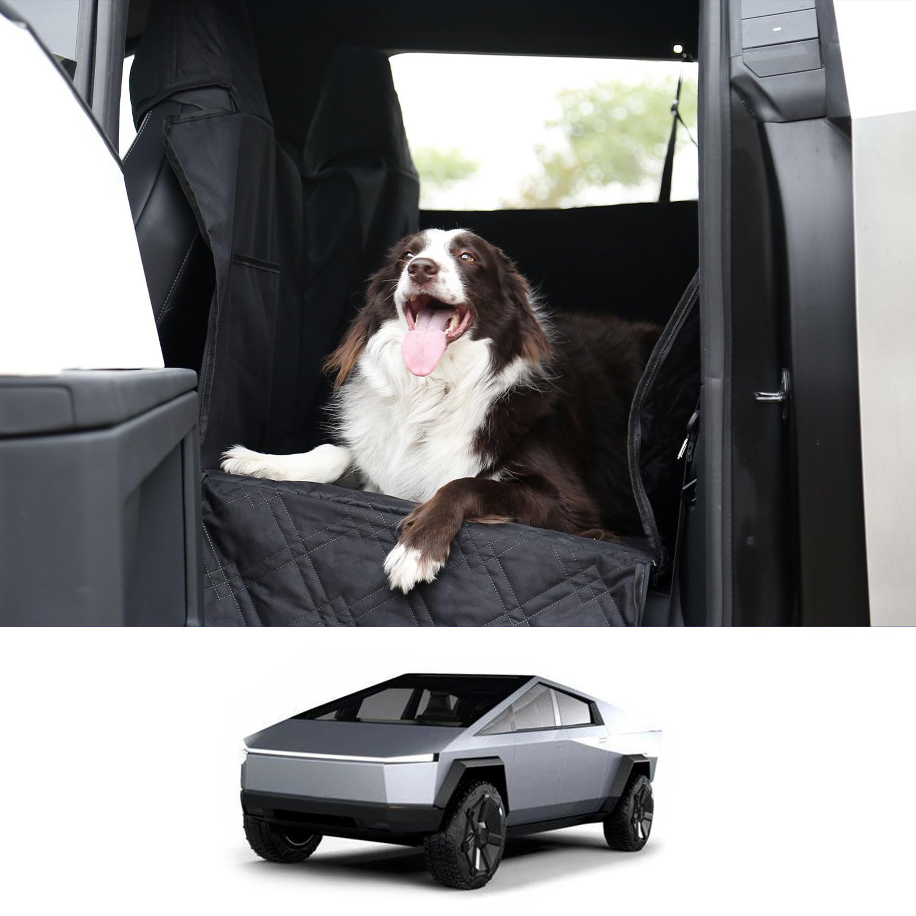 Tespart - Full-Cover Rear Dog Seat Cover for Cybertruck
