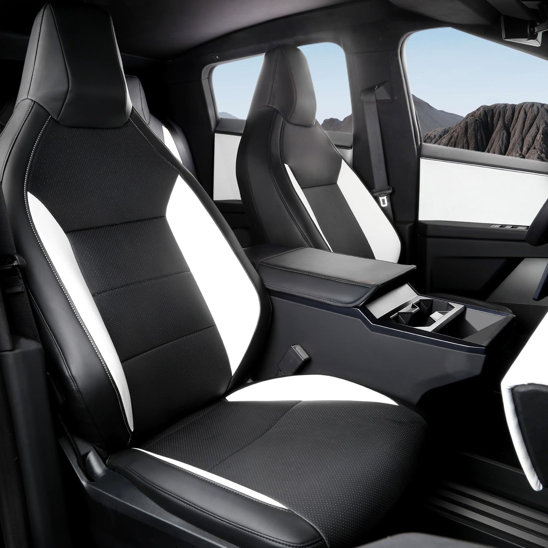 Tespart - Full Leather Seat Covers for Cybertruck (10 PCS)