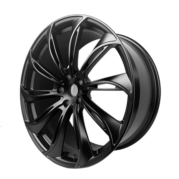 Tespart - Rims for Model 3/Y【18' Glossy black Set of 4】