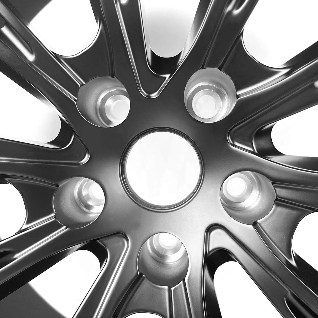 Tespart - Rims for Model 3/Y【18' Glossy black Set of 4】
