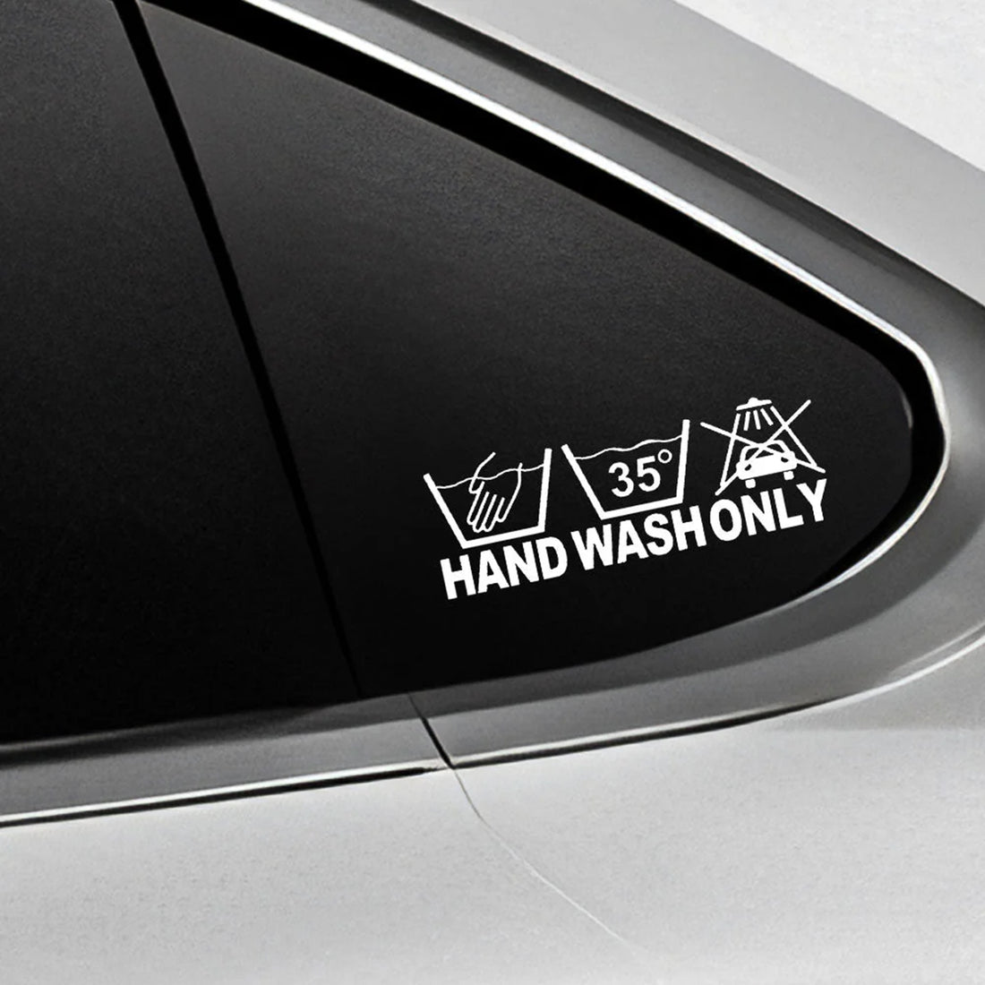 Tespart - Hand Wash Only Car Body Stickers for Tesla