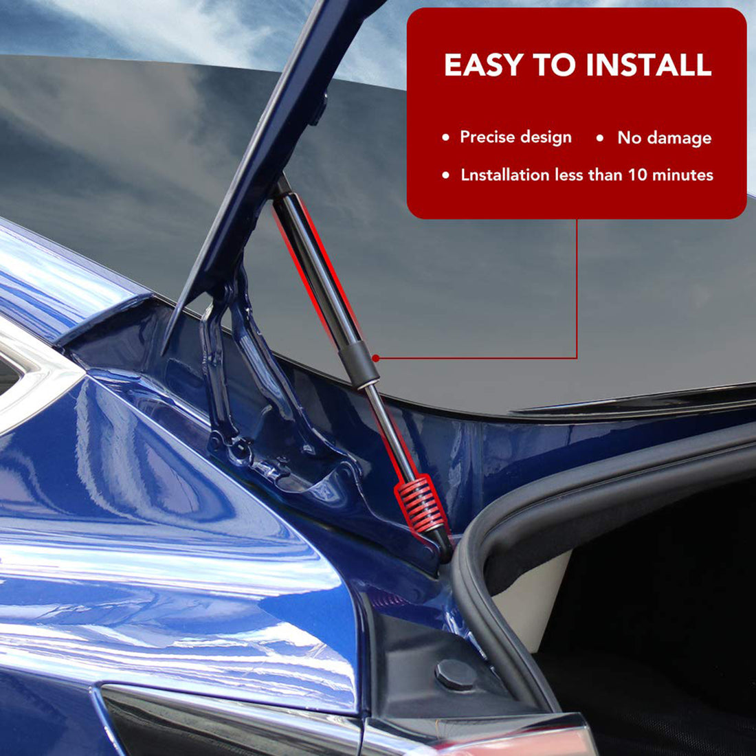 Tespart - Hydraulic Trunk Support Rod Automatic Trunk Lift Support for Tesla Model 3