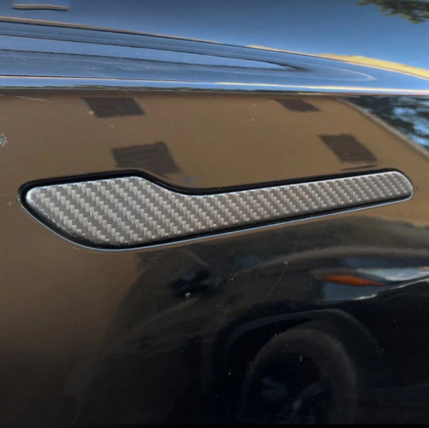 Tespart - Door Handle Protect Cover for Tesla Model 3/ Y - Carbon Fiber Exterior Mods