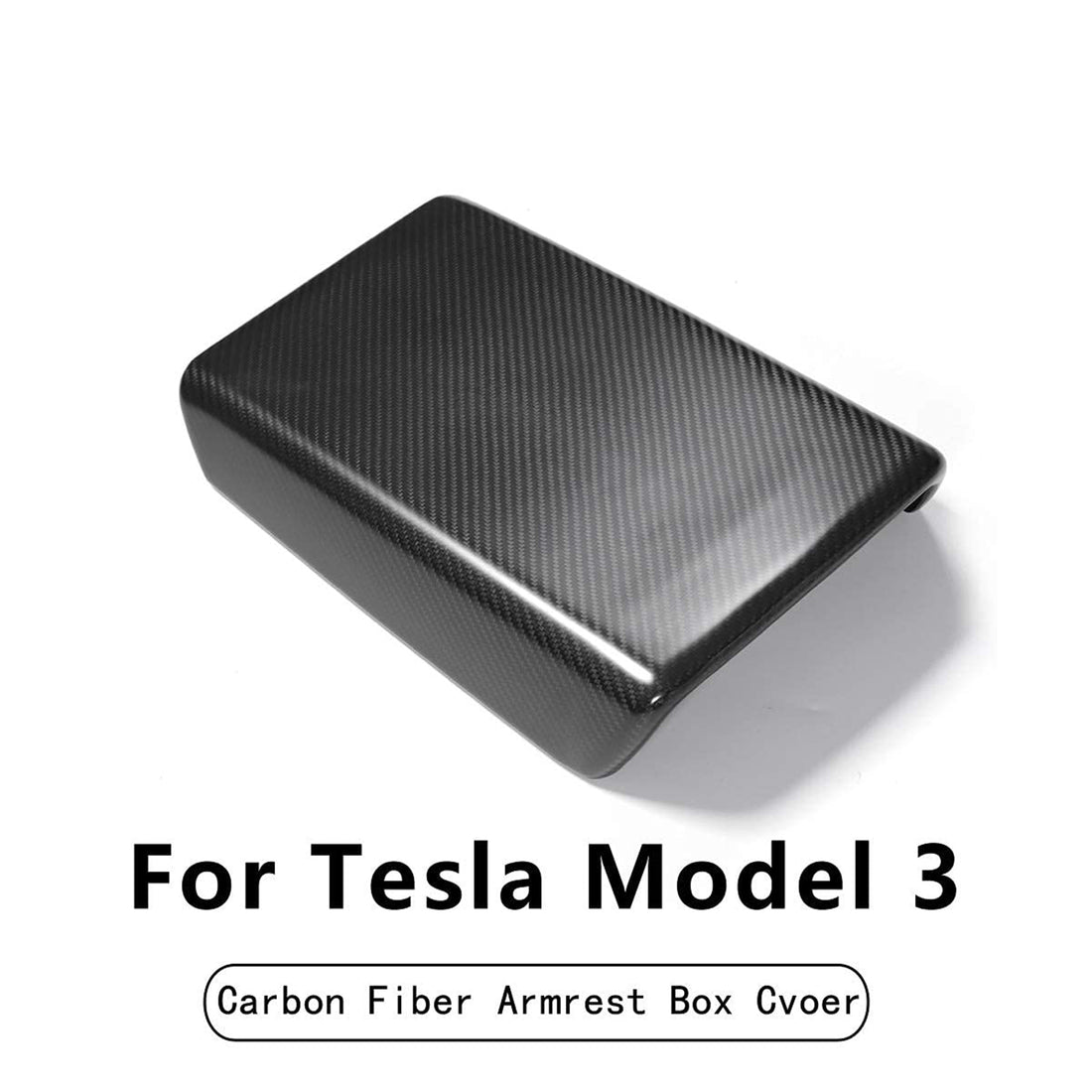 Tespart - Model Y / 3 Armrest Cover - Dry Carbon Fiber Interior Mods