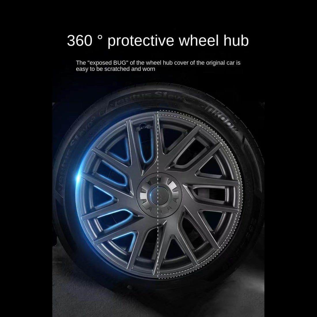 Tespart - 8' Original Style Wheel Cover For Tesla Model 3 Highland (4PCS)
