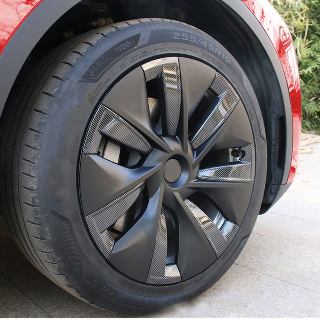 Tespart- 19' Original Wheel Cap for Tesla Model Y（4PCS）