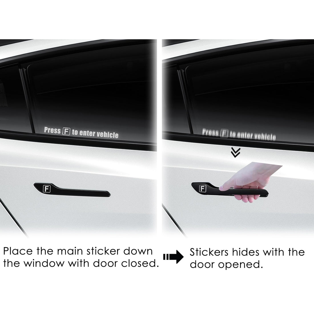 Tespart - PUBG Reflective Stickers For Tesla Model 3/Y/S/X (5pcs)