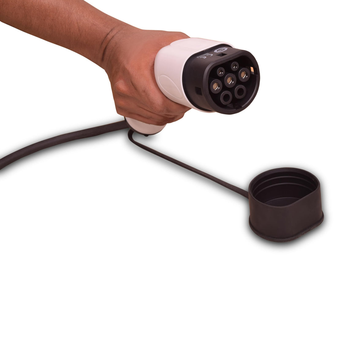 Tespart - Portable Type 2 Charger| 250V | 32A | 3 Pin Blue Industrial Plug | 16ft