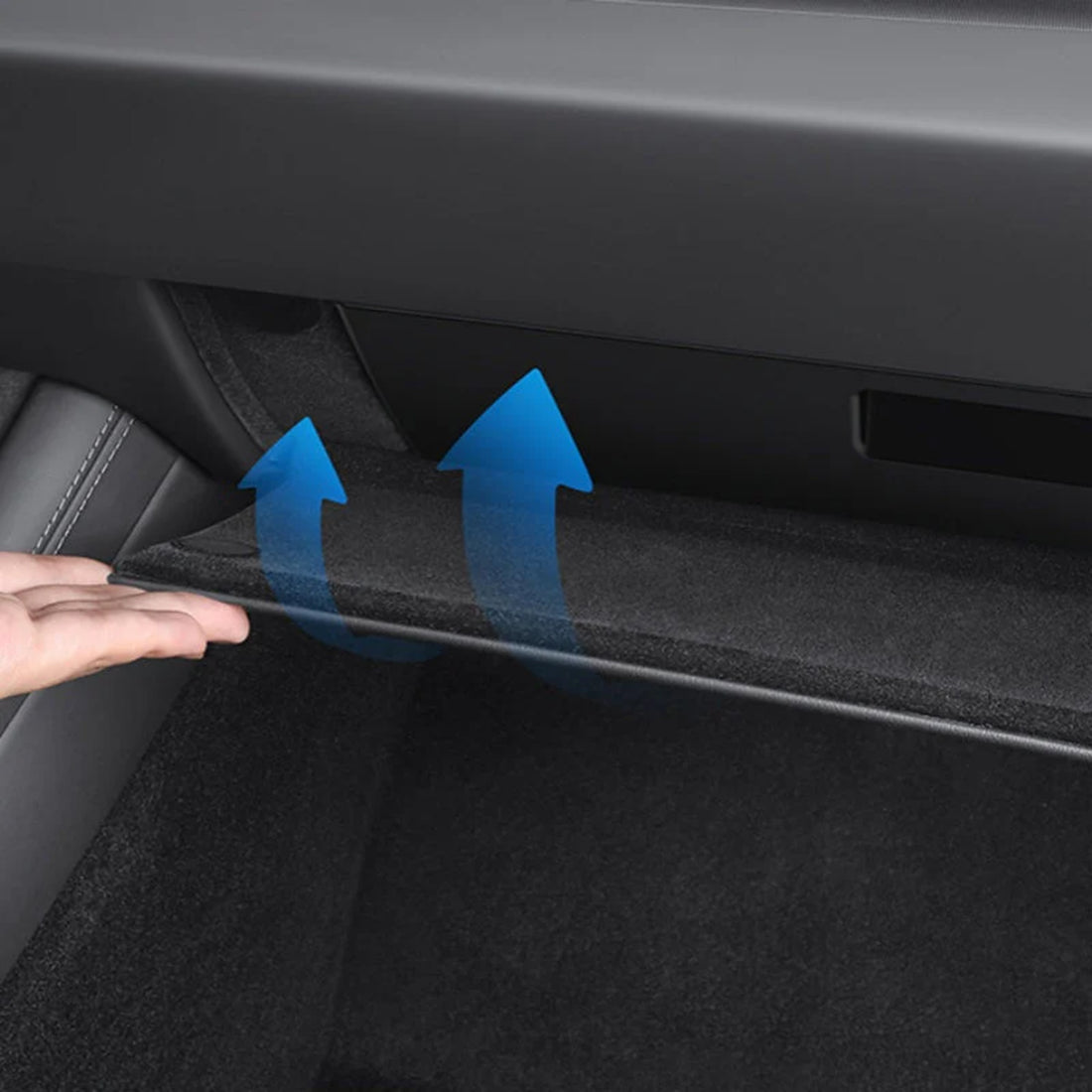 Tespart - Push-Pull Glovebox Storage Case for Tesla Model 3/Y (LHD)