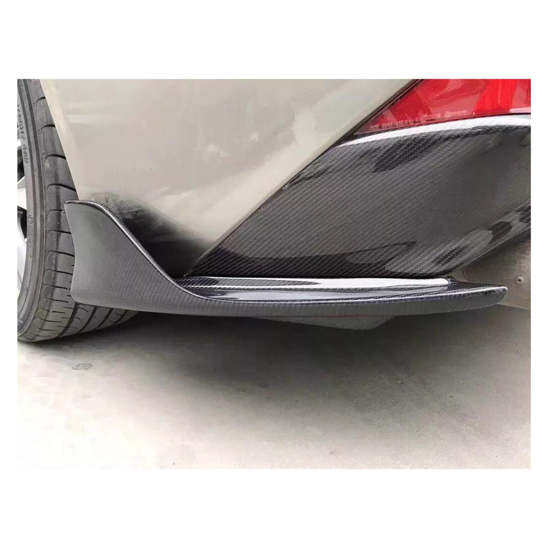Tespart - REAL Carbon fiber Rear Bumper Skirt Lip Splitter Type-B suitable for Tesla Model S 2016-2020