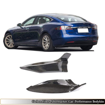 Tespart - REAL Carbon fiber Rear Bumper Skirt Lip Splitter Type-B suitable for Tesla Model S 2016-2020