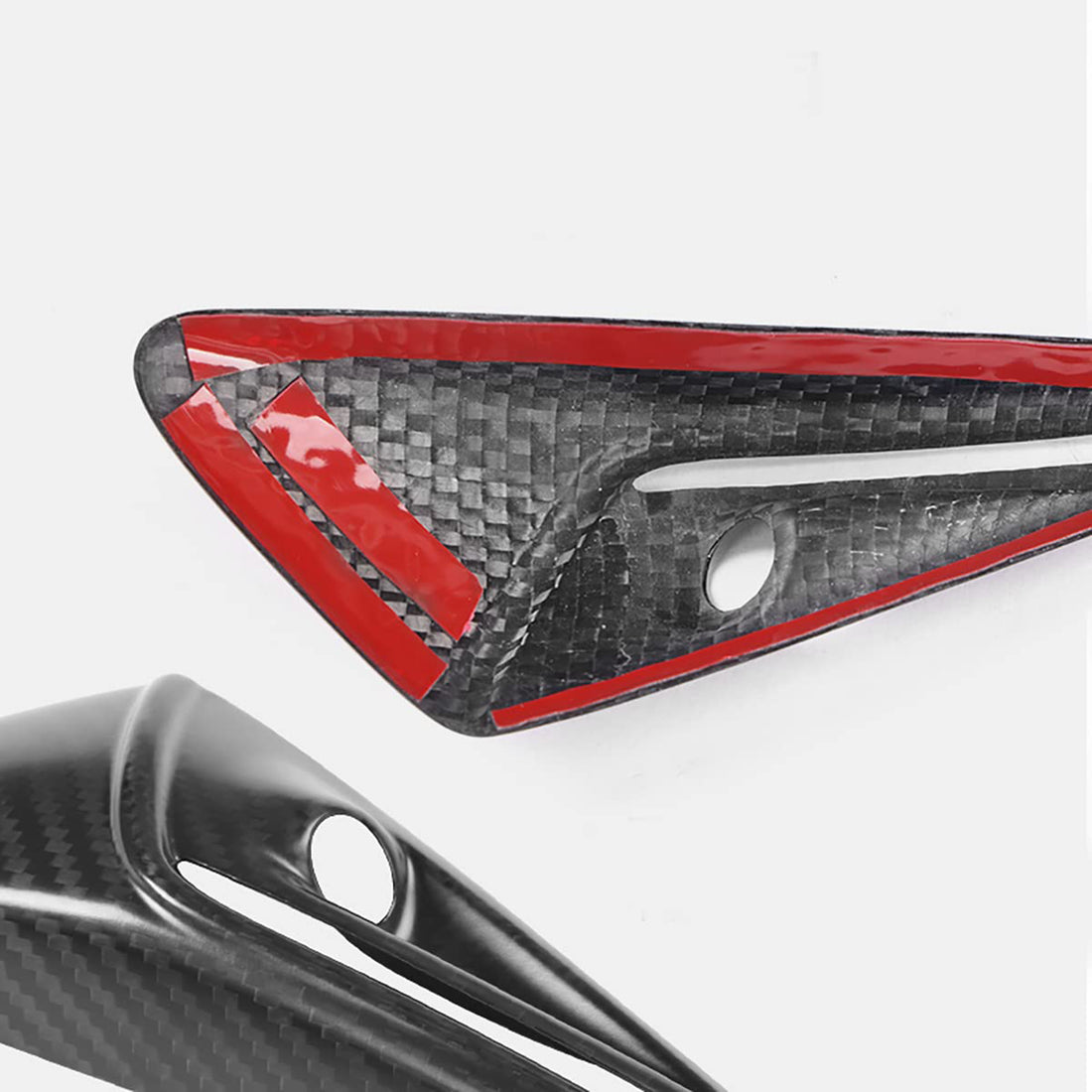 Tespart - Real Carbon Fiber Full Side Camera Covers for Model 3/Y (2 Pcs)
