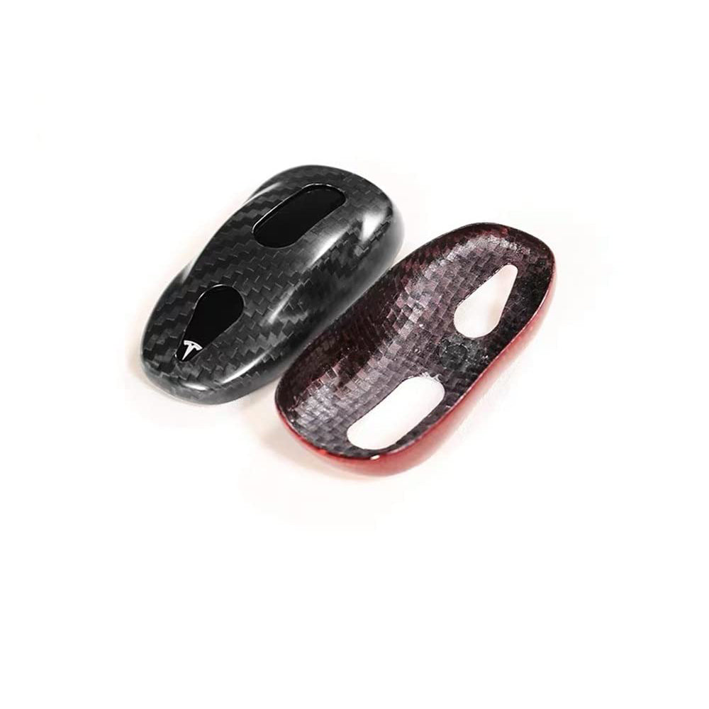 Tespart - Real Carbon Fiber Key Fob Cover for Tesla Model 3 / Y