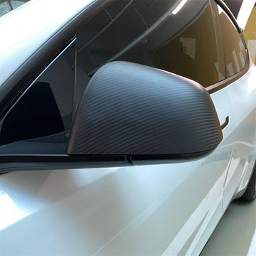 Tespart - Real Carbon Fiber Mirror Covers replacement for Model 3 2017-2024