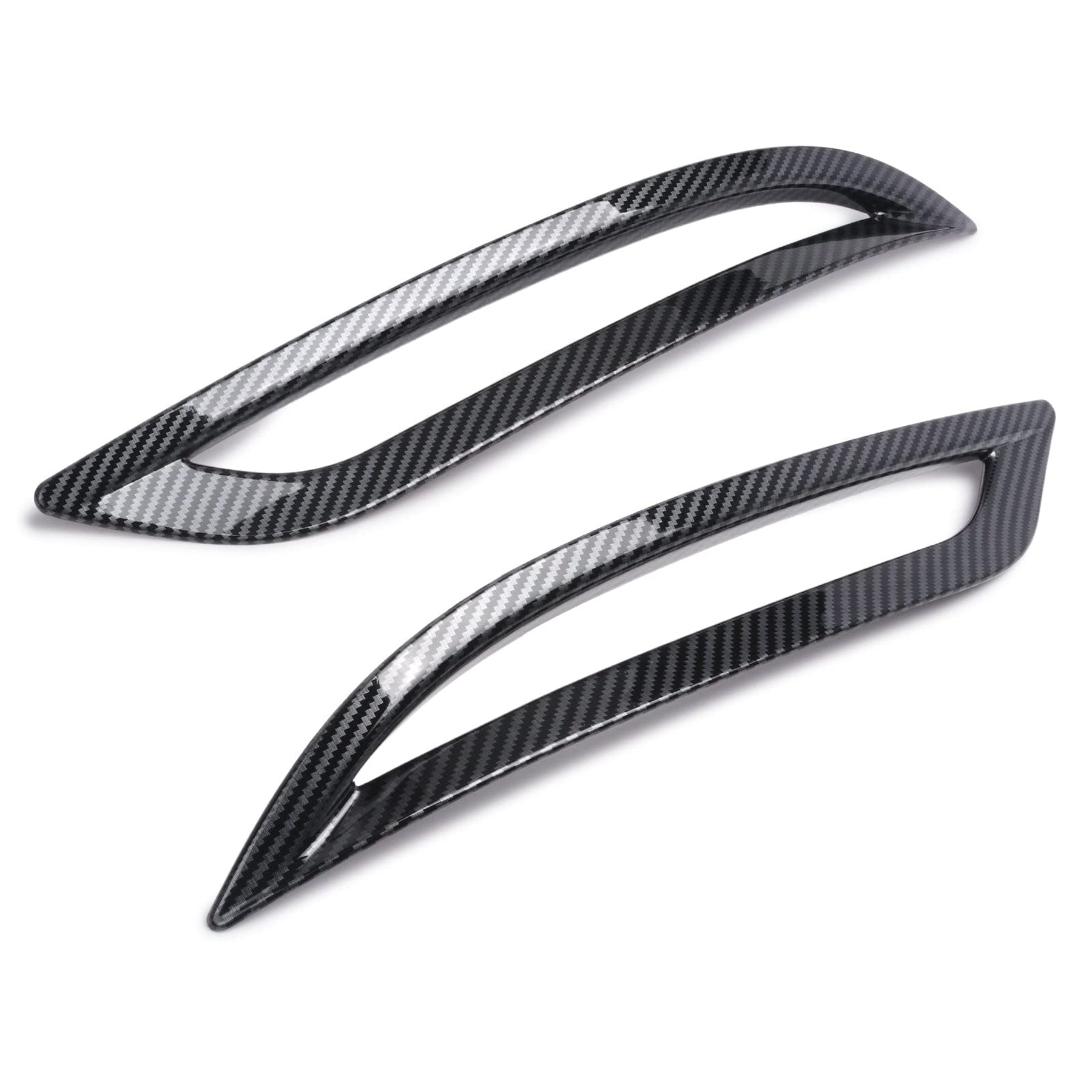 Tespart - Real Carbon Fiber Rear Bumper Reflector Decorative Frame for Tesla Model 3