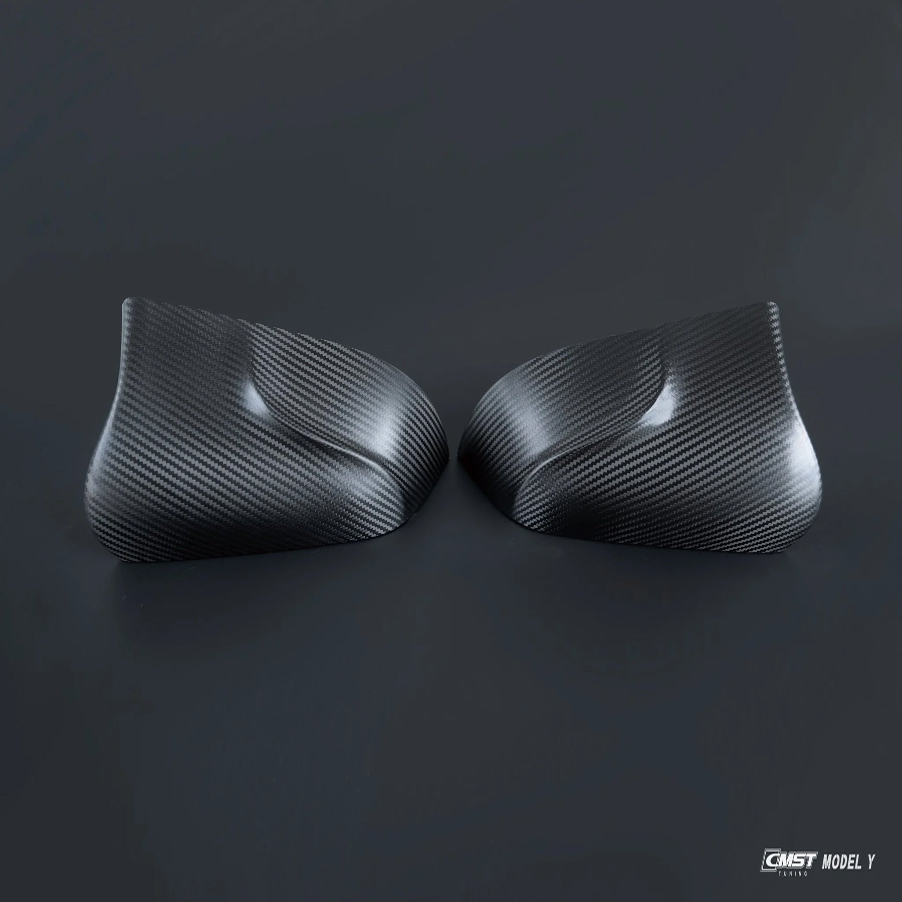 Tespart - Real Carbon Fibre Mirror Covers CMST Style for Tesla Model Y 2020-2024