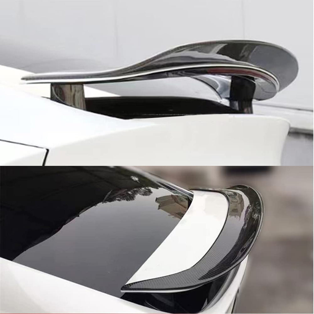 Tespart - Model X Spoiler Sports Style - Real Molded Carbon Fiber
