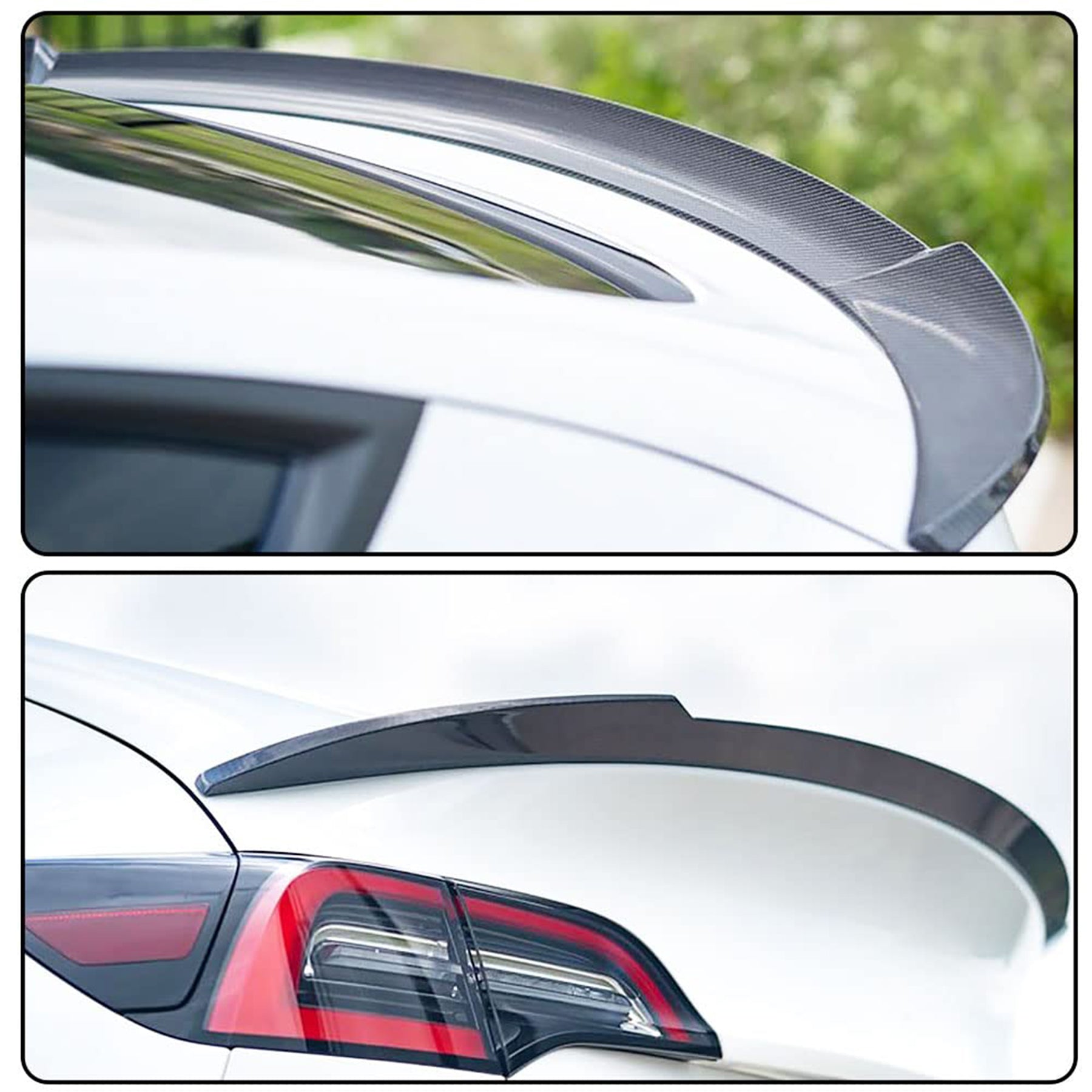 Tespart - Model Y Spoiler 3D-Style - Real Molded Carbon Fiber
