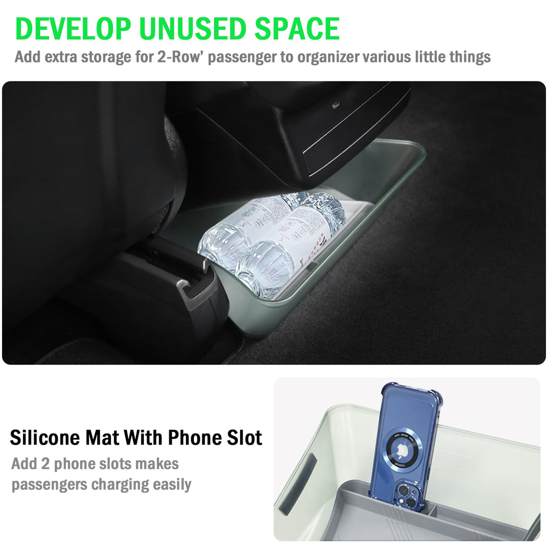 Tespart - Rear Centre Storage Box for Tesla X