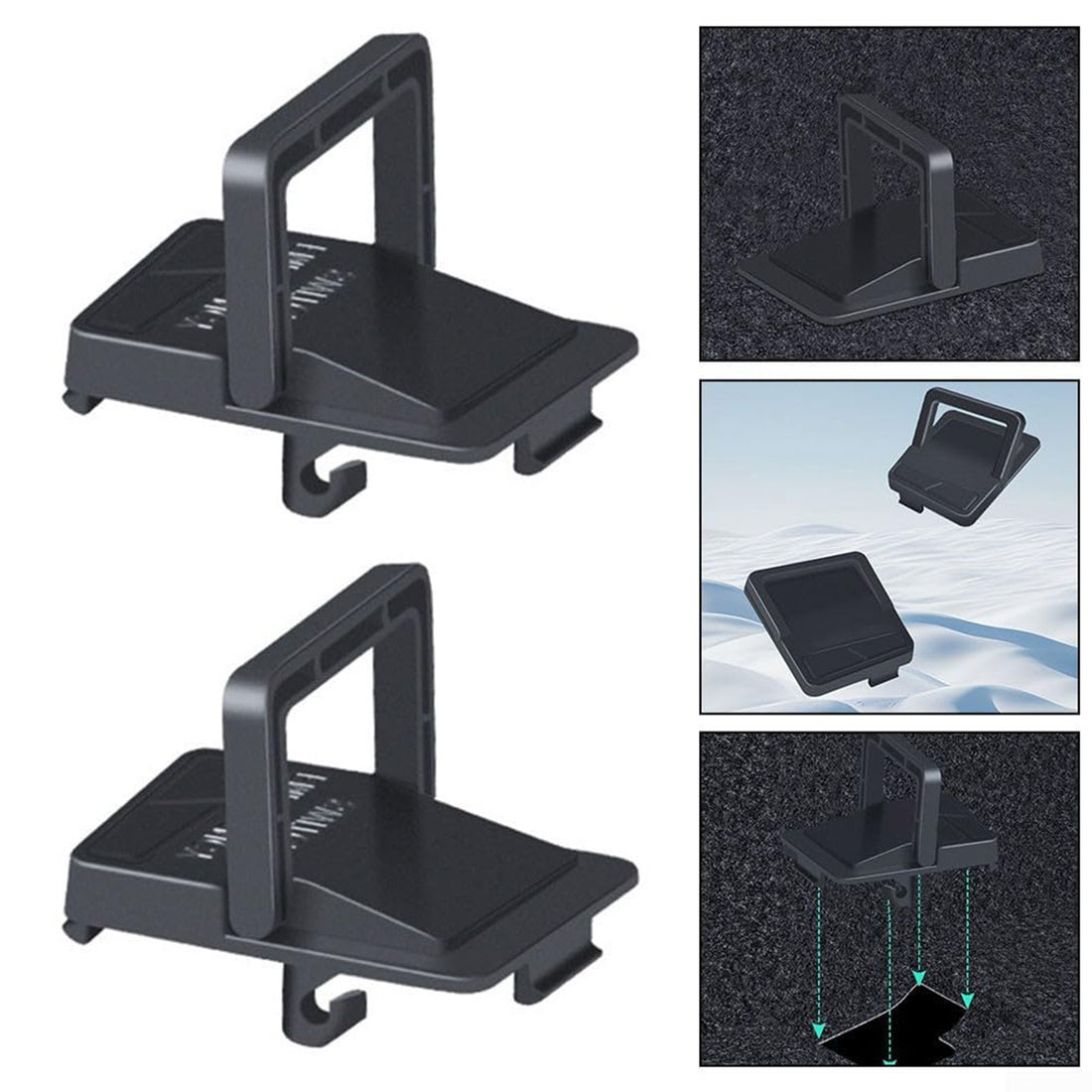 Tespart - Rear Door Emergency Switch Handle for Tesla Model 3 Highland (2pcs)
