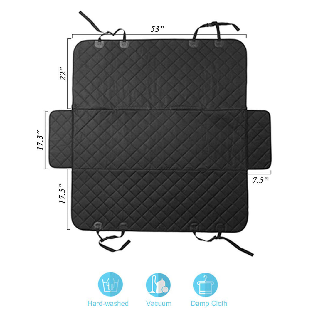 Tespart - Rear Seat Dog Seat Cover for Tesla Model S/3/X/Y/Cybertruck