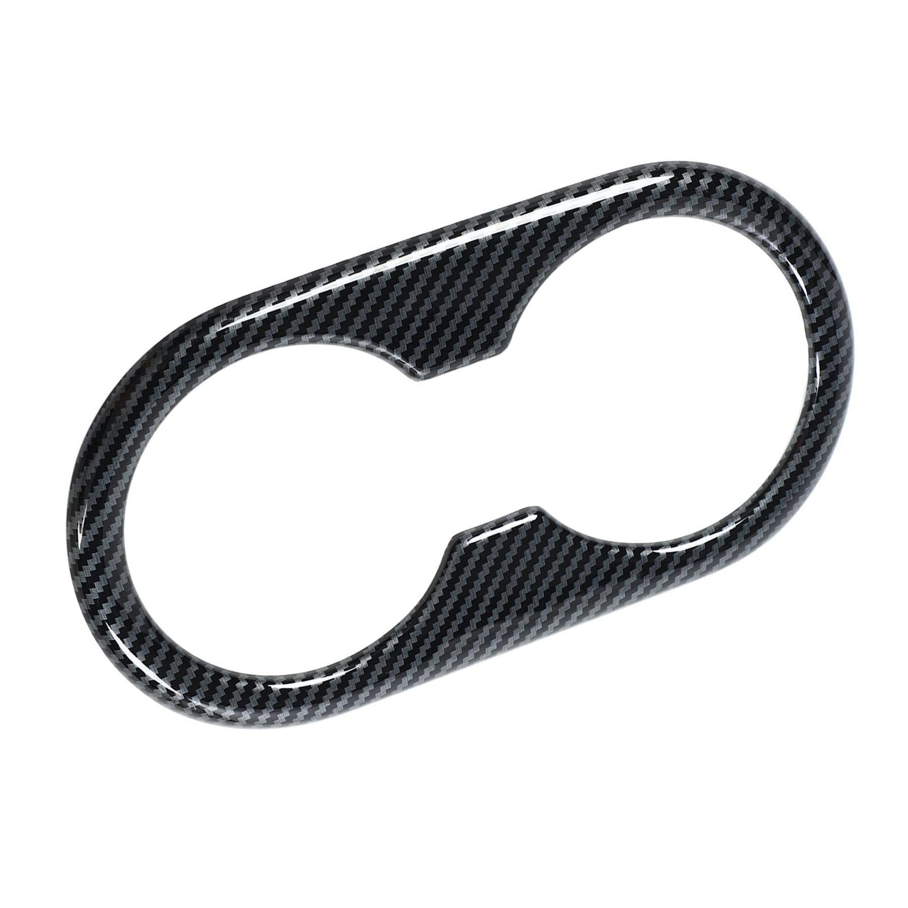 Tespart - Rear Seat Water Cup Holder Trim Interior Accessories for Tesla Model 3 / Y