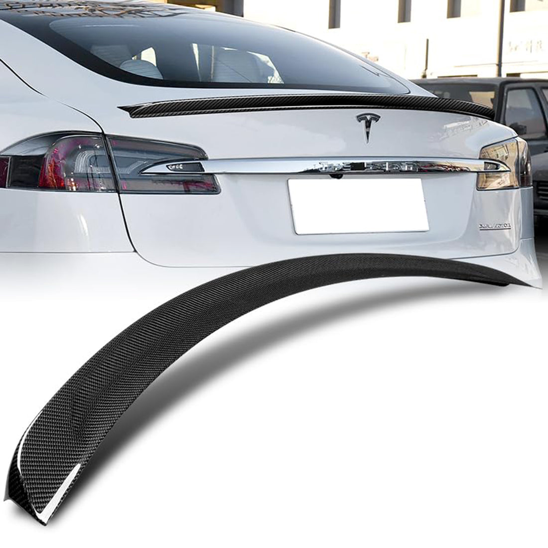 Tespart - Tesla Model S Rear Trunk Carbon Fiber Spoiler Blade Performance 2014-2024