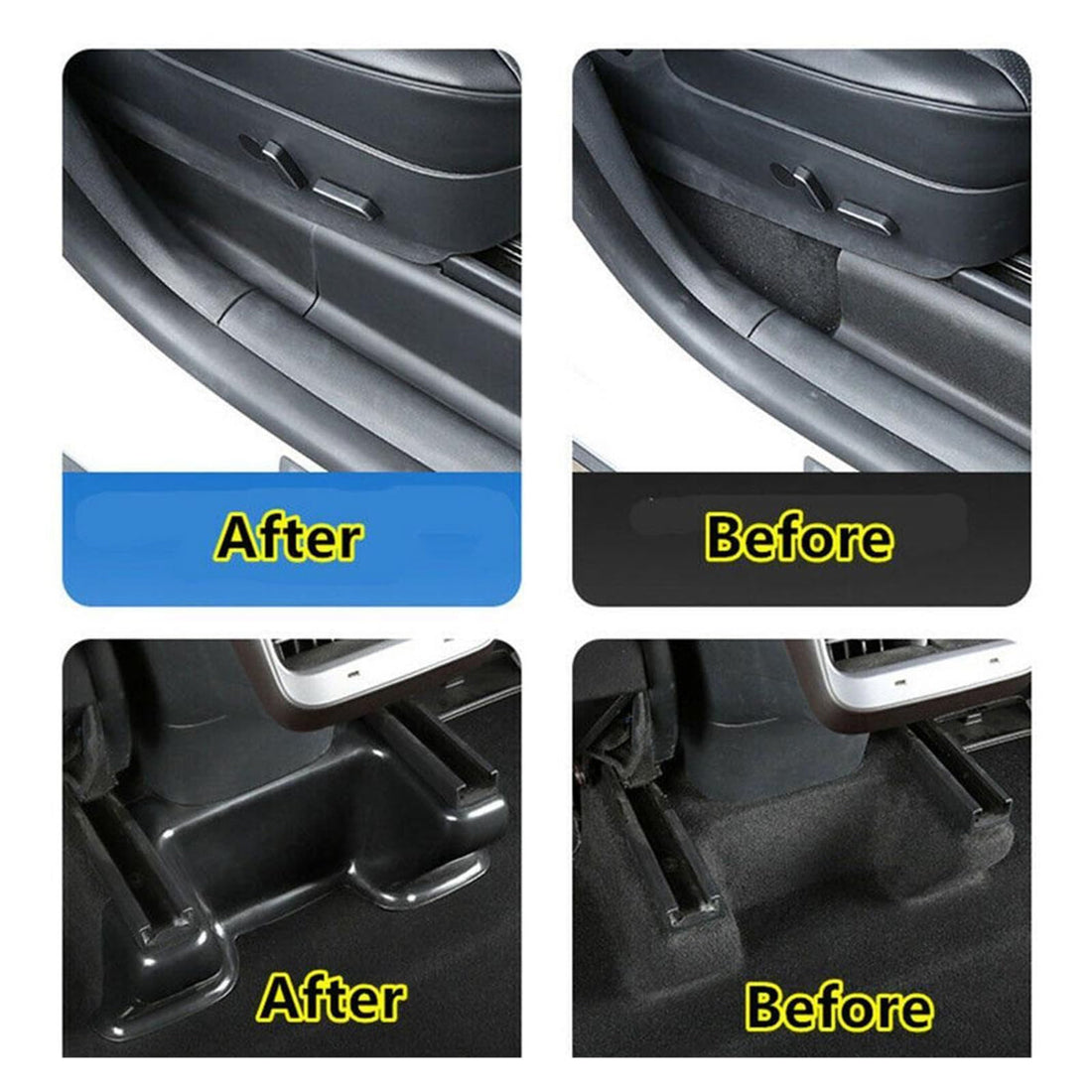 Tespart - Seat Rail Anti-Kick Corner Guard For Tesla Model 3/Y（all-in-one）