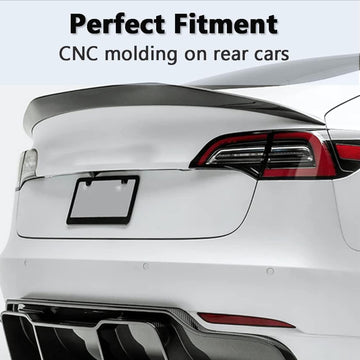Tespart - Model Y / 3 Spoiler V-Style - Carbon Fiber Exterior Mods