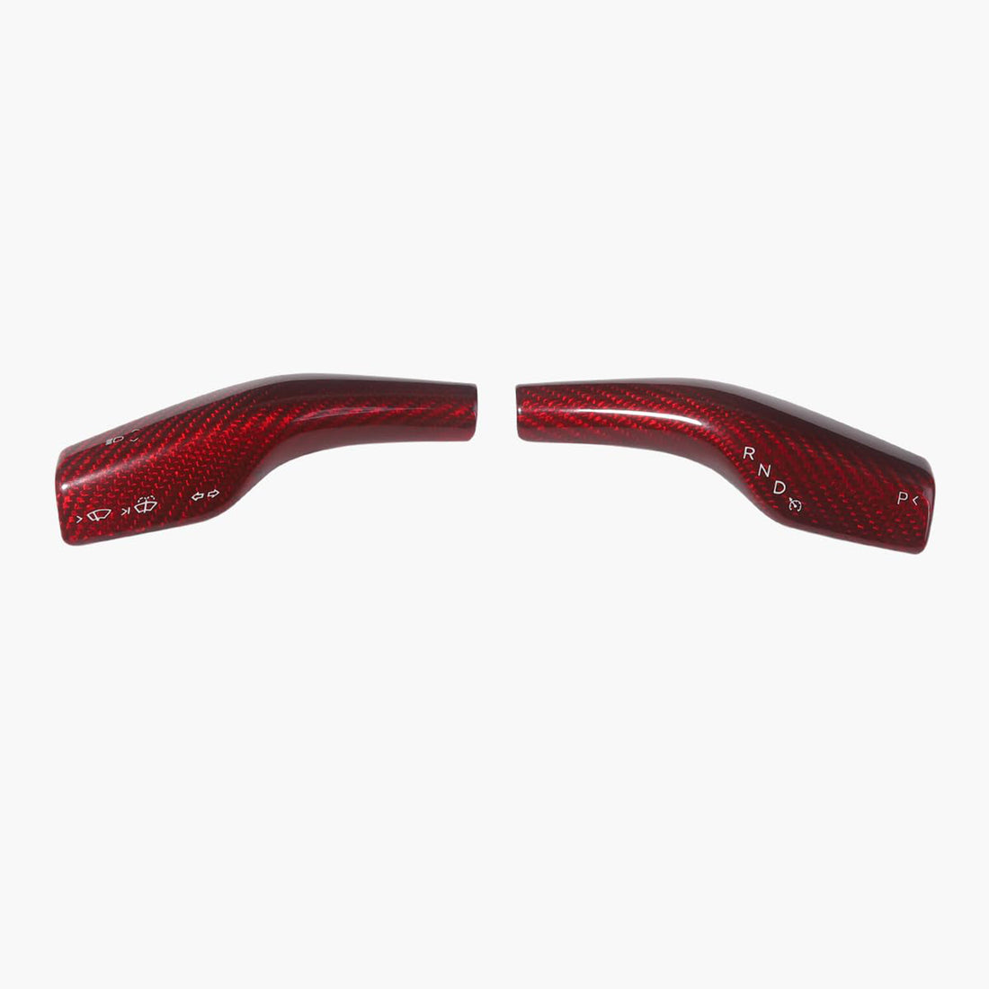Tespart - Model 3 / Y Stalks Turn Signal Cover - Dry Carbon Fiber Interior Mods