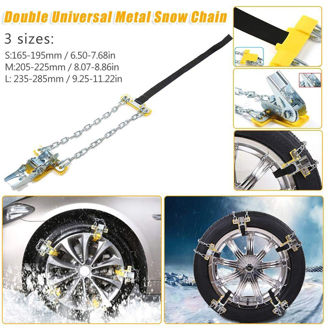 Tespart - Steel Snow Chains For Tesla Model 3/Y/X/S