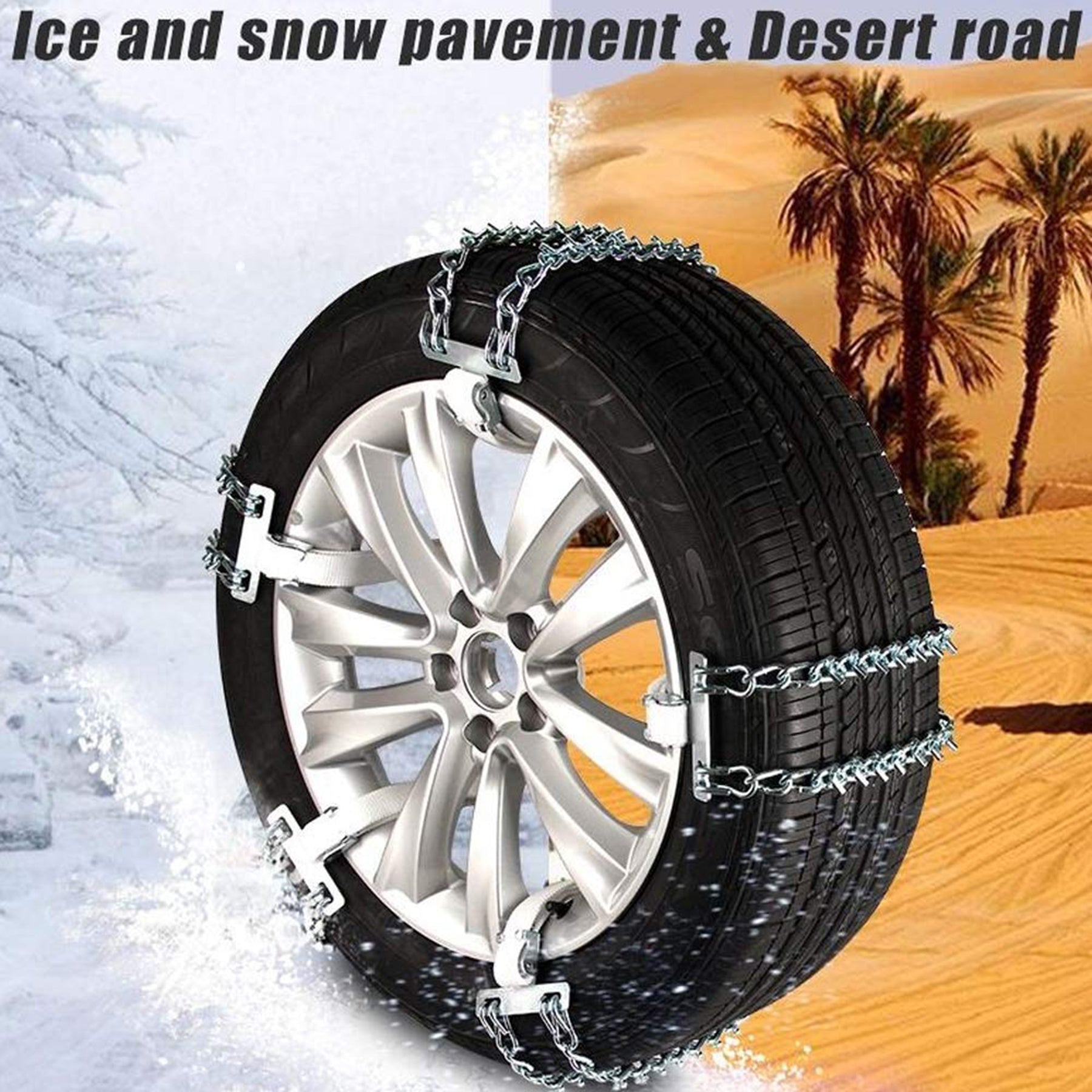 Tespart - Steel Snow Chains For Tesla Model 3/Y/X/S