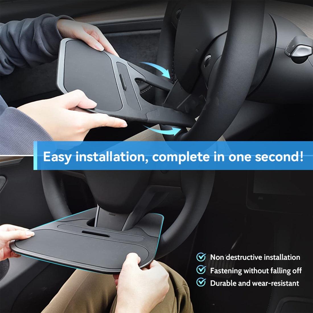 Tespart - Steering Wheel Tray for Cybertruck
