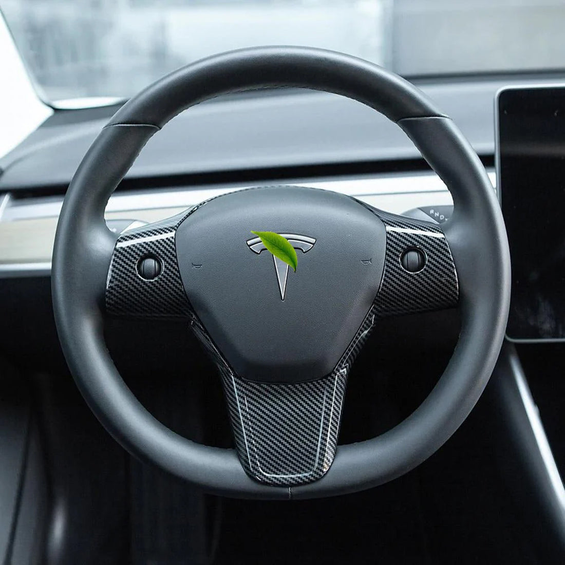 Tespart - Steering wheel patch for Tesla Model 3 2021-2023.10 & Model Y 2020-2024