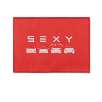 Tespart - Suede Coral Velvet Double-Sided Car Towel For Tesla Model 3/Y/X/S