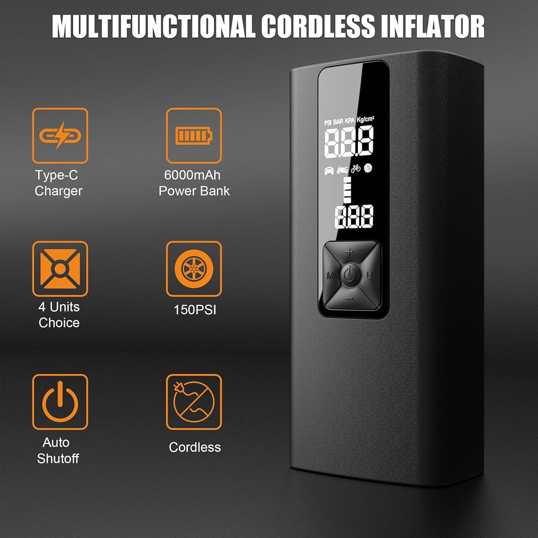 Tespart - TITA Car Intelligent Inflatable Pump