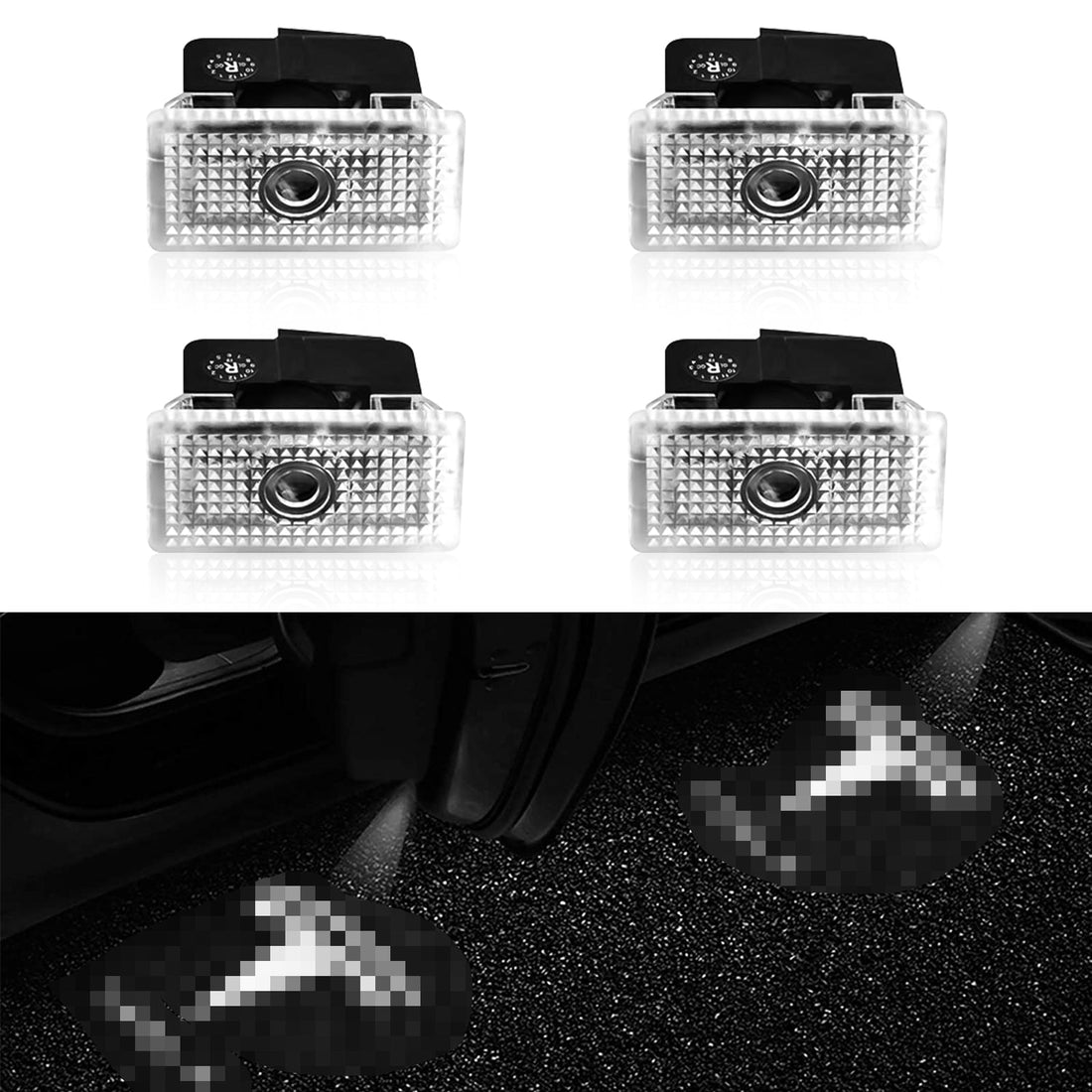 Luces de charco Tesla con logotipo LED 2 piezas/4 piezas para modelo 3/Y/S/X