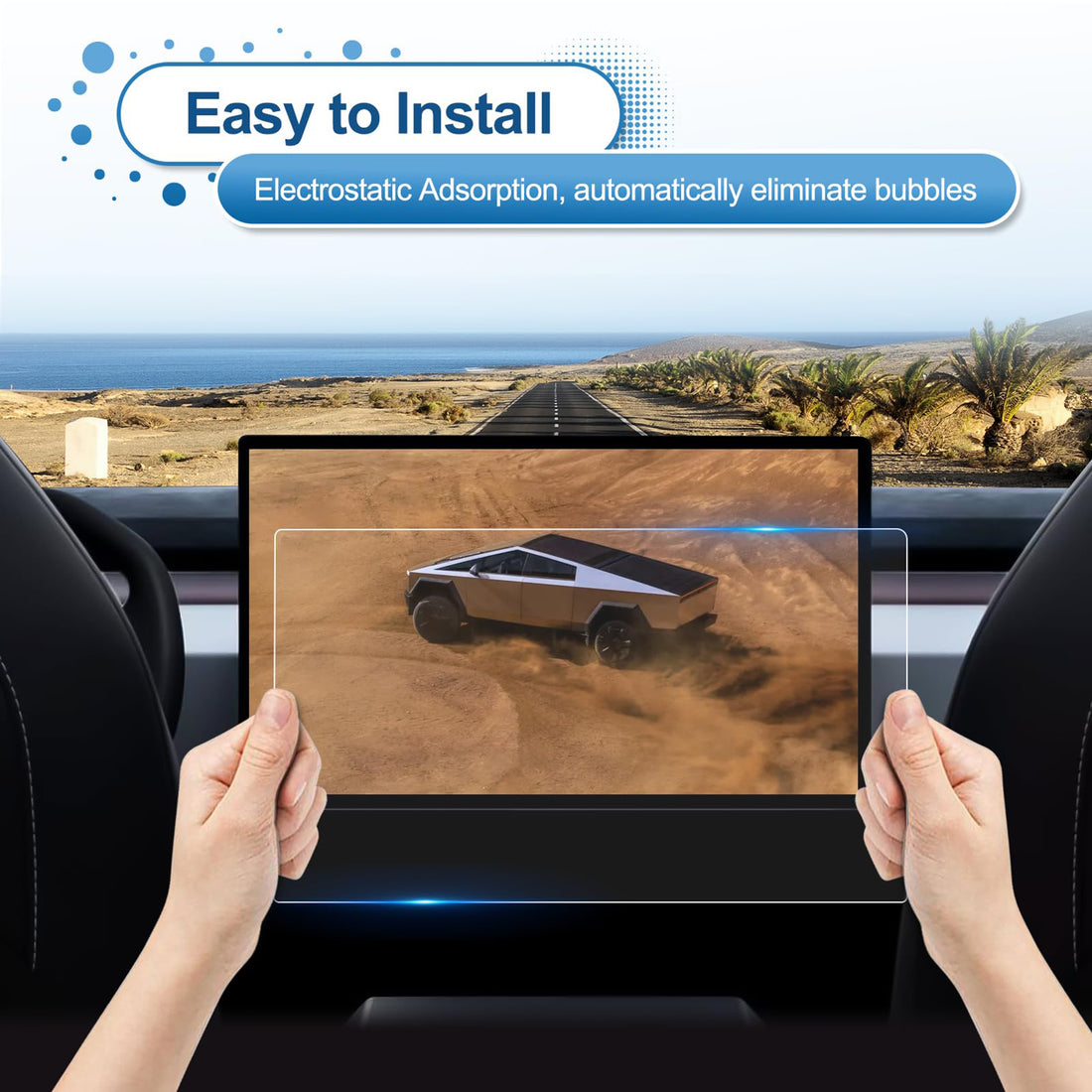 Tespart - Tempered Screen Protector for Tesla Cybertruck