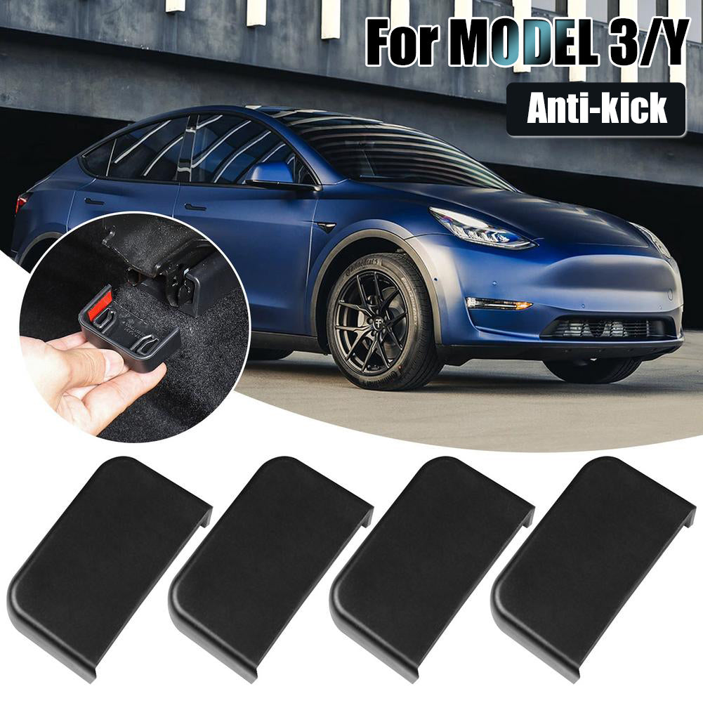 Accesorios de enchufes antigolpes de rieles deslizantes para coche adecuados para Tesla Model 3 Model Y 2021-2023 (4 unids/set) 