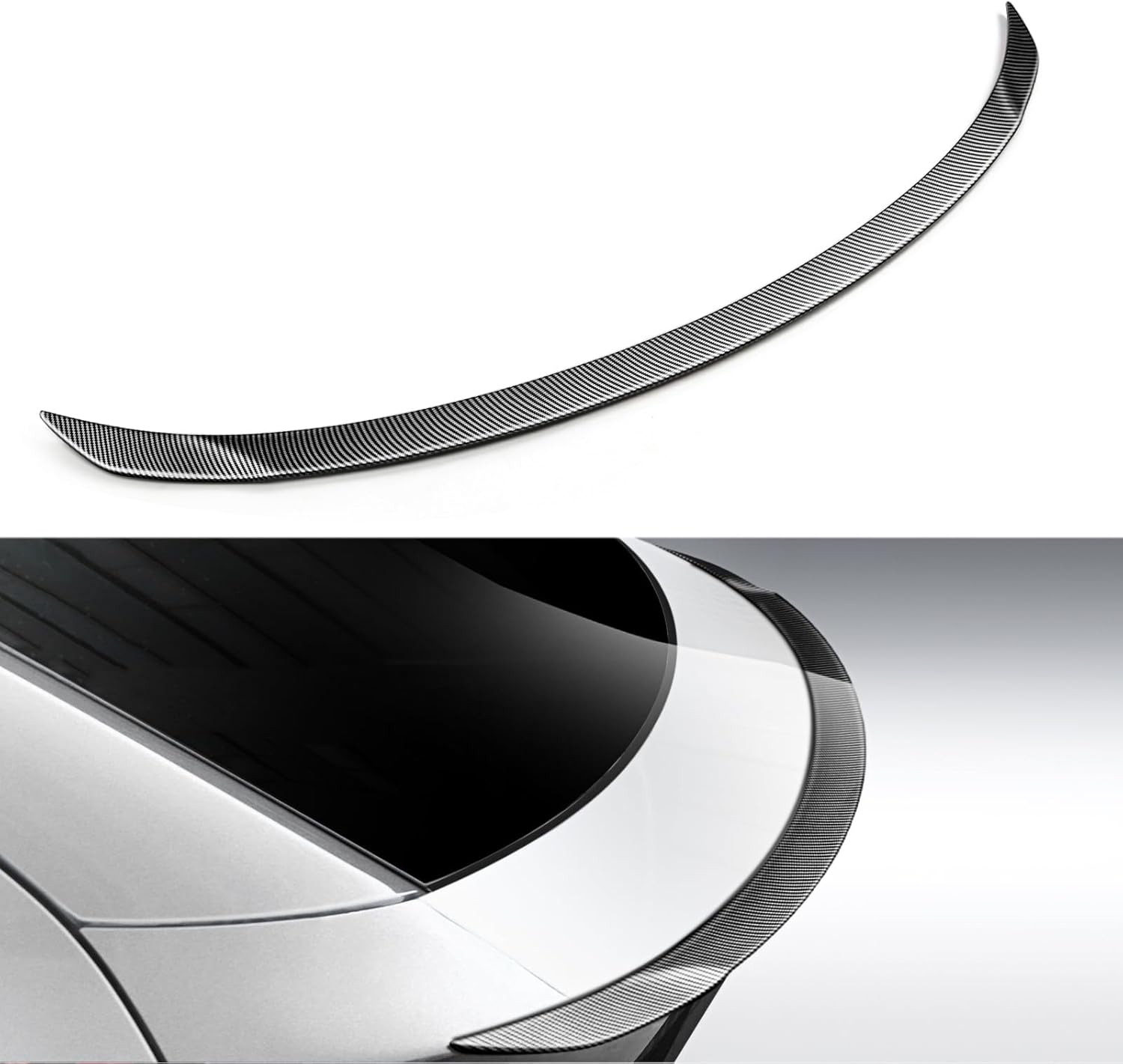 Tespart - Tesla New Model Y Juniper 2026 Rear ABS Spoiler - Matte Carbon Look