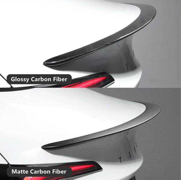 Tespart Spoiler Performance Style for Model Y  Model 3 Highland - Dry Carbon Fiber Exterior Mods