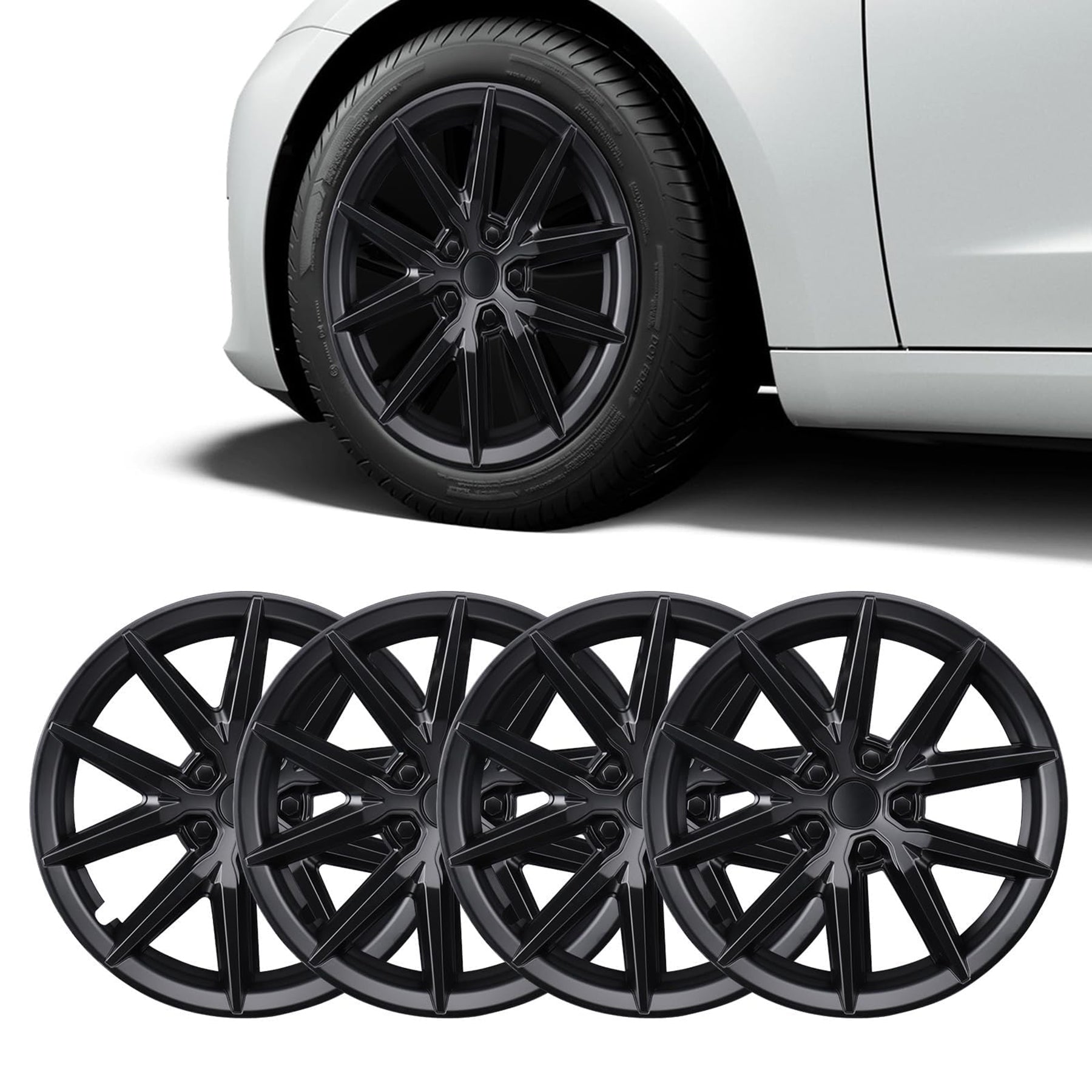 Tespart - Thunder 18' 19' Wheel Covers For Tesla Model 3/Y（4PCS)